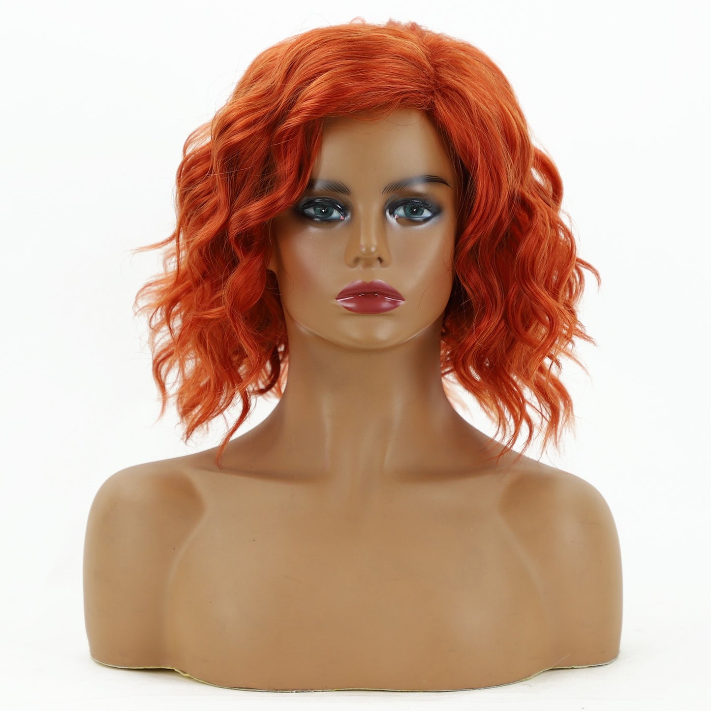 Gradient Gold Figure-eight Bangs With Big Waves