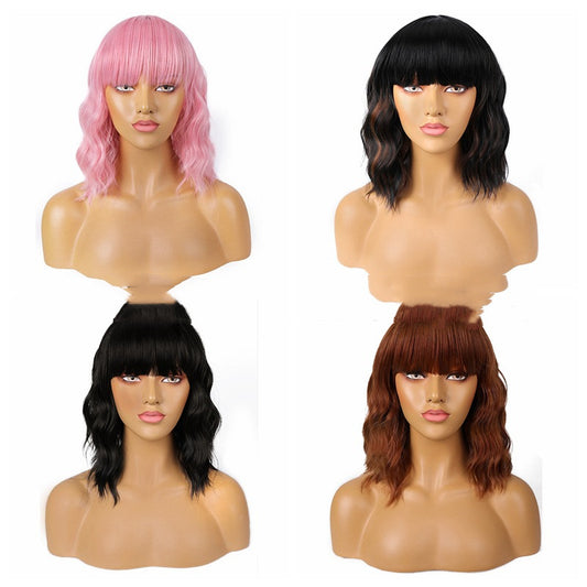 Headgear Chemical Fiber High Temperature Silk Water Ripple Style