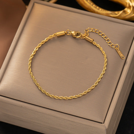 Colorfast Titanium Steel Bracelet Versatile For Women
