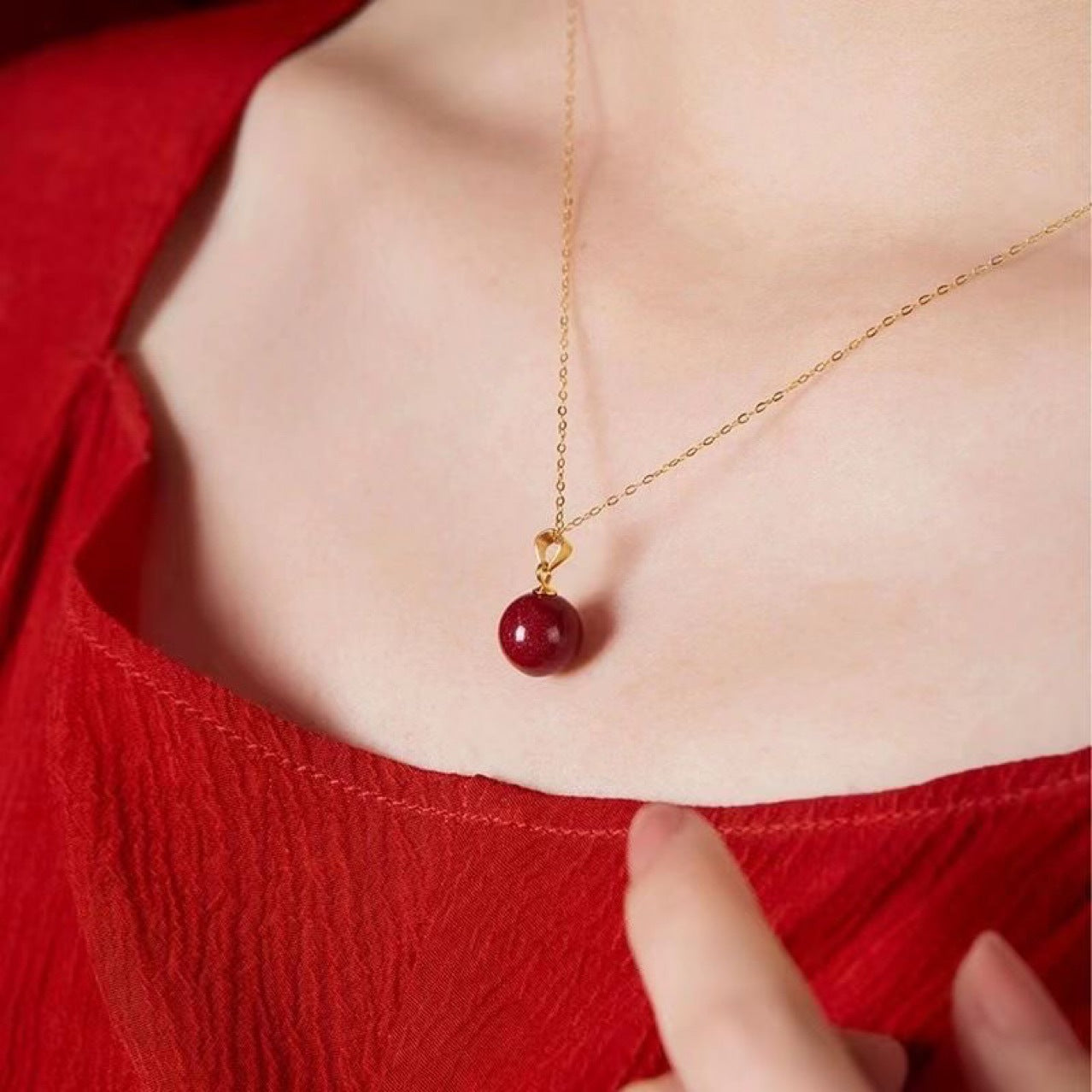 Women's Fashion Purple Gold Sand Necklace For Women