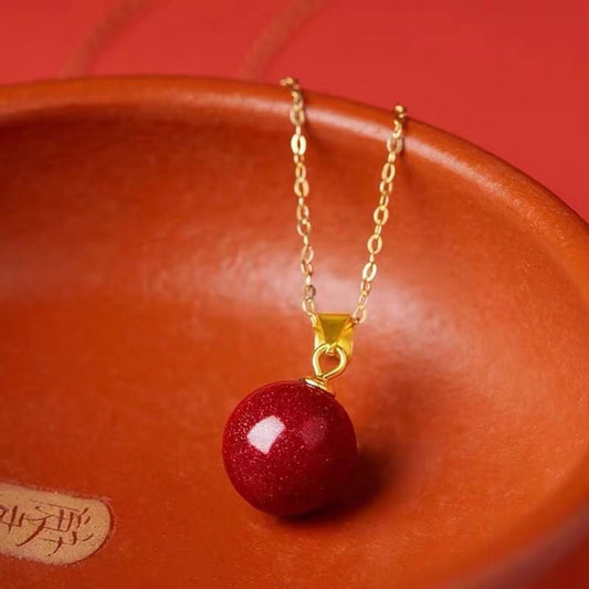 Women's Fashion Purple Gold Sand Necklace For Women